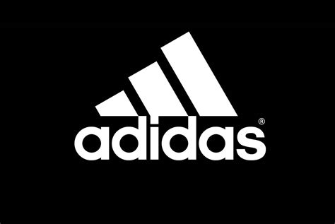 adidas logo with black background